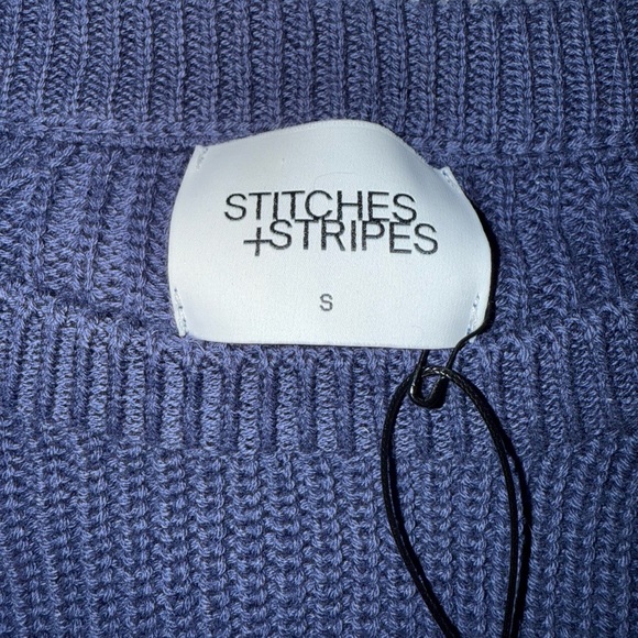 NWT Stitches + Stripes Women’s Votton Knit Navy Oversized Crewneck Sweater Small - Picture 8 of 11